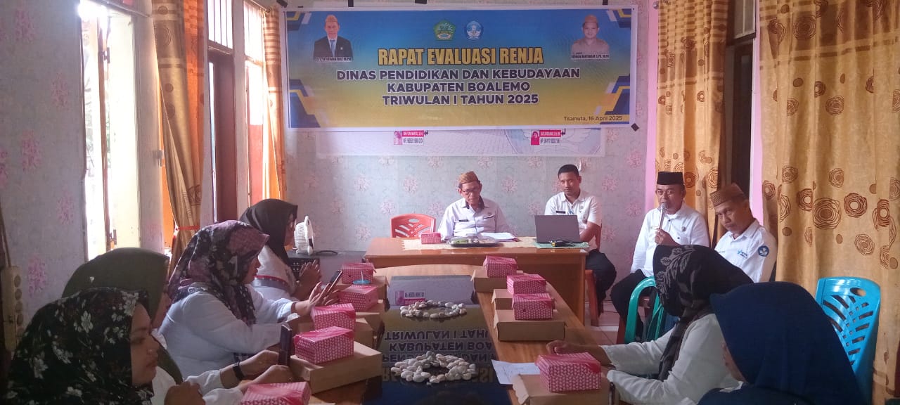 Dinas DIKBUD Gelar Rapat Evaluasi Renja Triwulan I Tahun 2025
